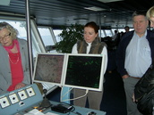 Koulutusristeilyllä Amorellan komentosillalla 12.11.2011.