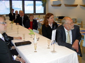 Juhlavieraita 25-vuotisjuhlassa 16.3.2013.